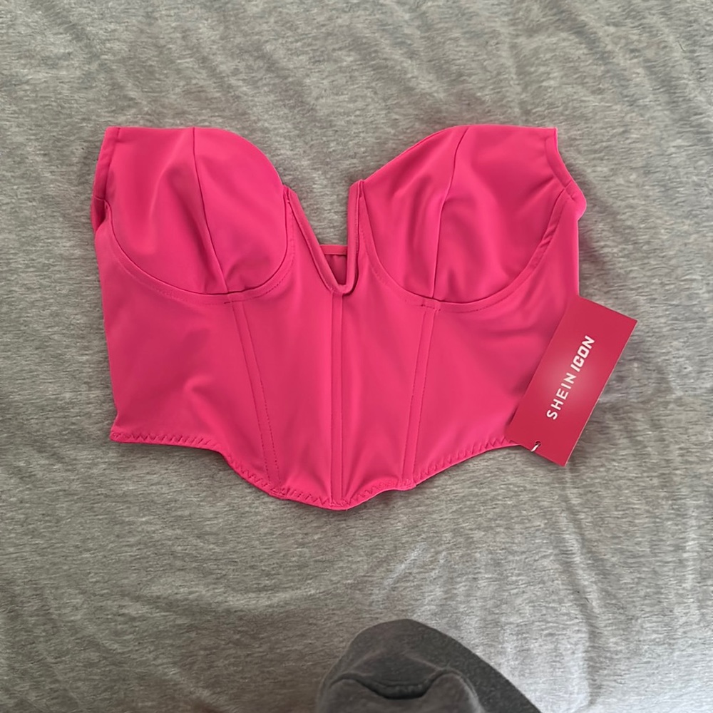 Hot pink corset